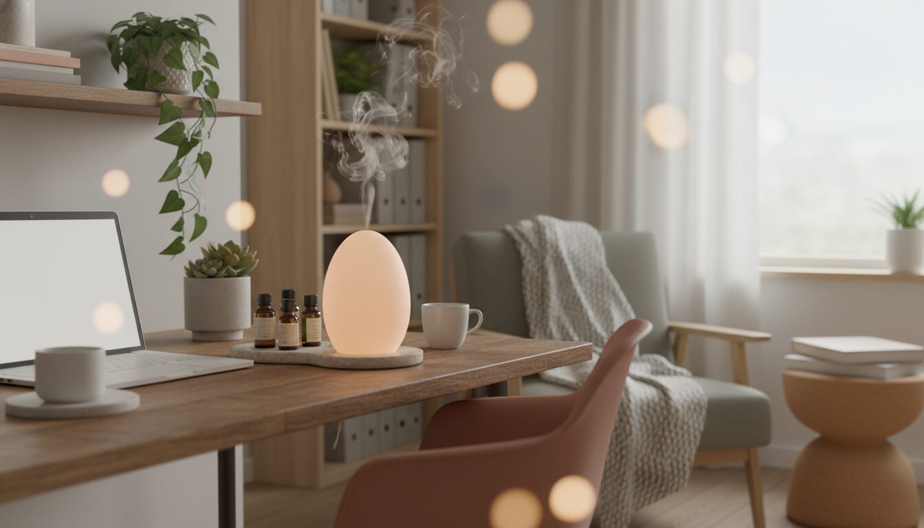 découvrez comment les huiles essentielles peuvent transformer l’atmosphère de votre bureau à domicile pour un espace de travail plus agréable et productif.