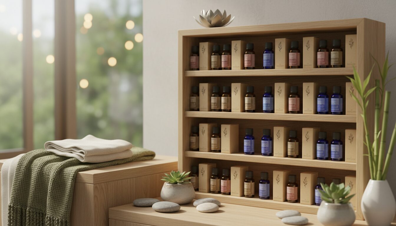 découvrez comment créer un rangement pratique et esthétique pour organiser vos coffrets d'aromathérapie et optimiser votre espace de manière fonctionnelle.