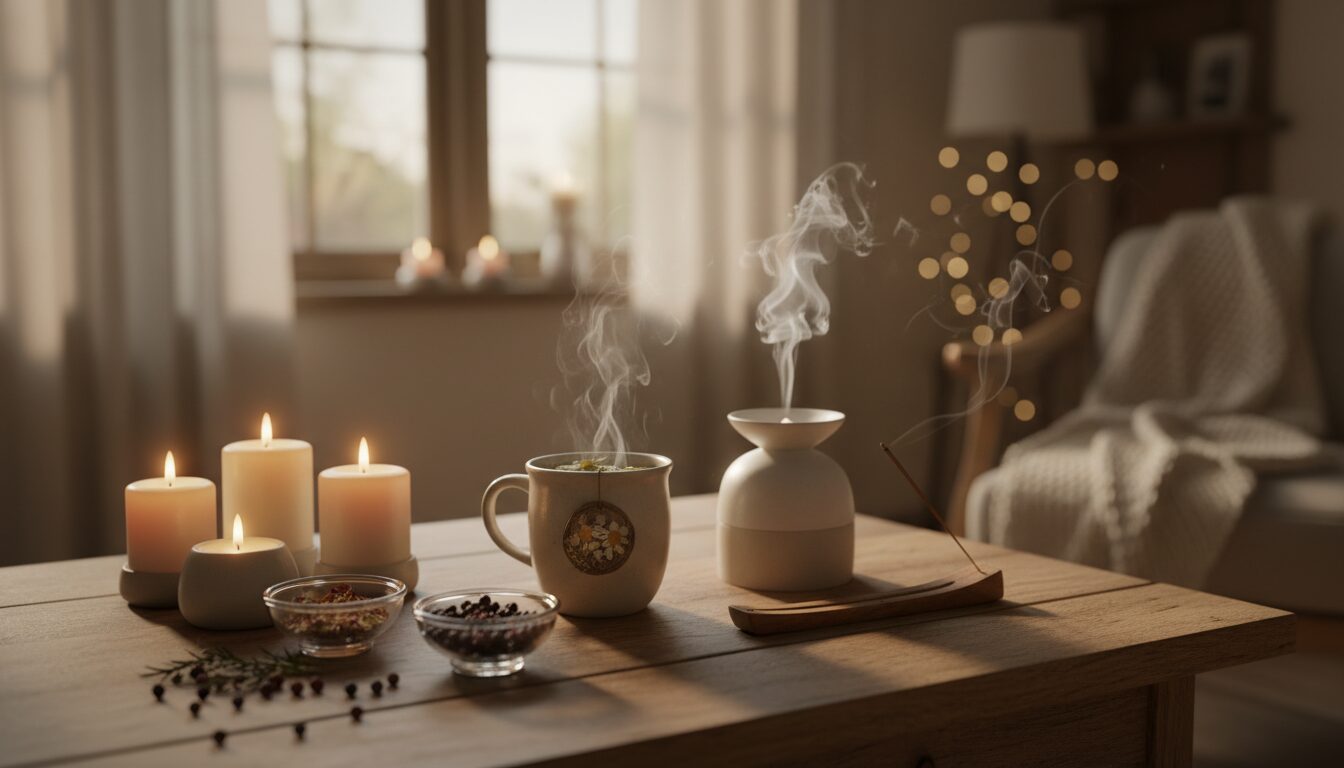 découvrez un rituel aromatique apaisant pour une transition en douceur entre votre journée de travail et vos moments personnels, favorisant relaxation et bien-être.